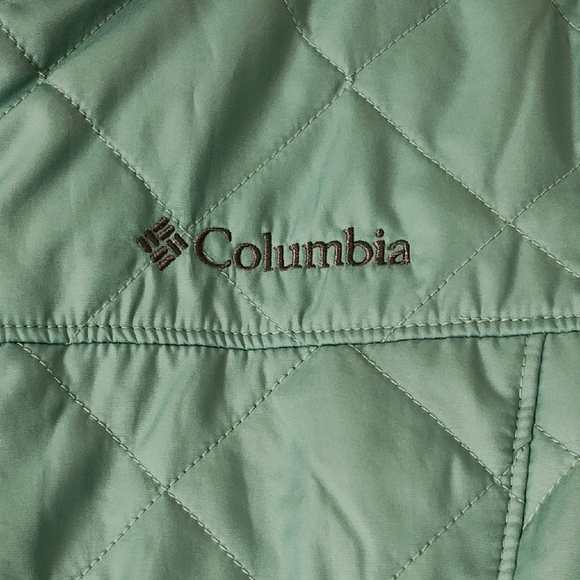 Columbia women Quilted Down Puffer Coat zip outdoors size Small - Picture 4 of 11